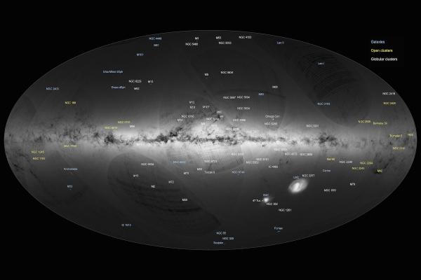 Mapa Drogi Mlecznej, fot. ESA