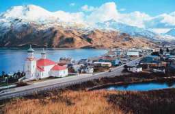 Miasto Unalaska - główne miasto archipelagu Aleuty
