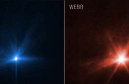 Teleskopy Webba i Huble'a zarejestrowały uderzenie sondy DART w asteroidę Dimorphos