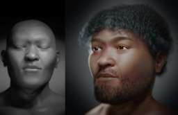 Rekonstrukcja twarzy Egipcjanina, który żył ok. 30 tysięcy lat temu