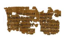 Fragmenty egipskiego papirusu