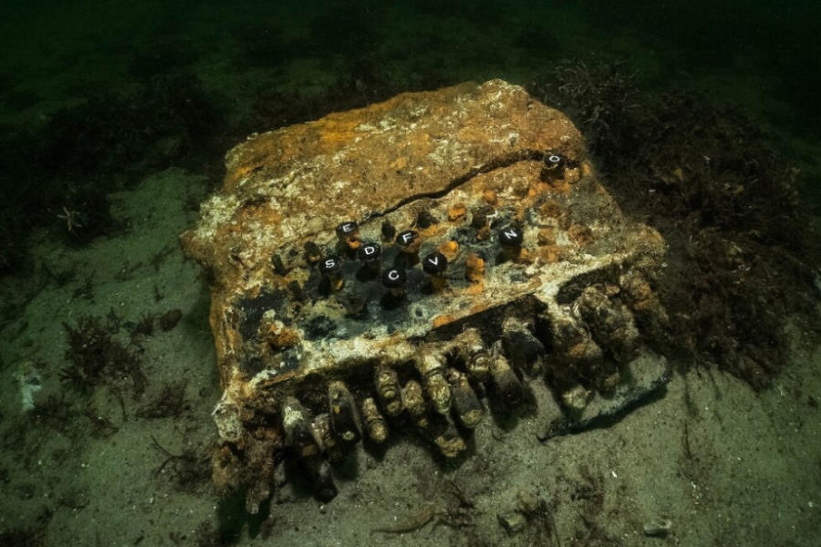 Maszyna szyfrująca Enigma znaleziona na dnie Bałtyku