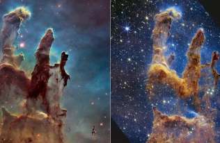 Filary Stworzenia – jeden z najsłynniejszych obiektów w kosmosie okiem JWST
