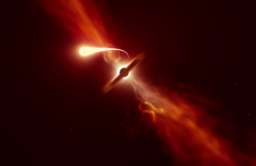 Teleskopy zarejestrowały ostatnie chwile gwiazdy rozrywanej na strzępy przez czarną dziurę
