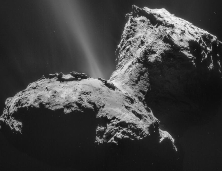 Dane z sondy Rosetta ujawniły ultrafioletową zorzę polarną wokół komety