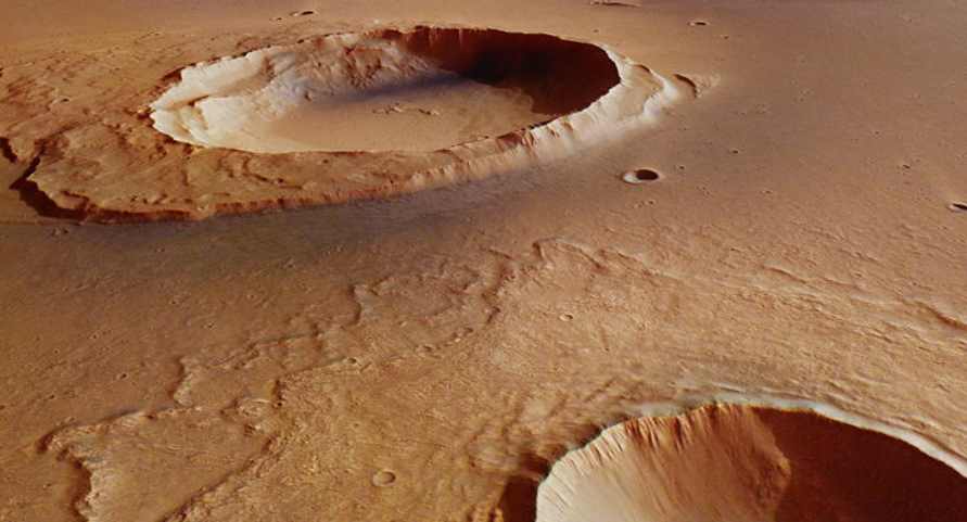 Kratery uderzeniowe na Marsie