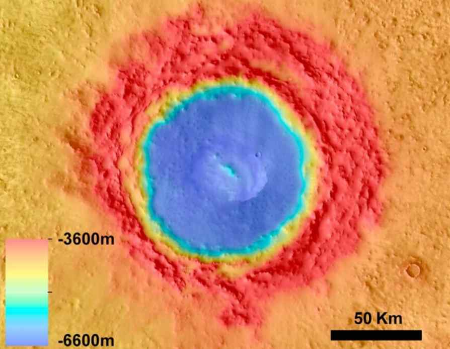 Krater Łomonosowa na Marsie