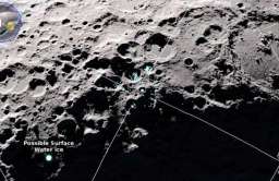 Lokalizacja lodu na Księżycu