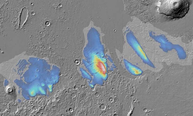 Pod powierzchnią Marsa znaleziono ogromne pokłady lodu