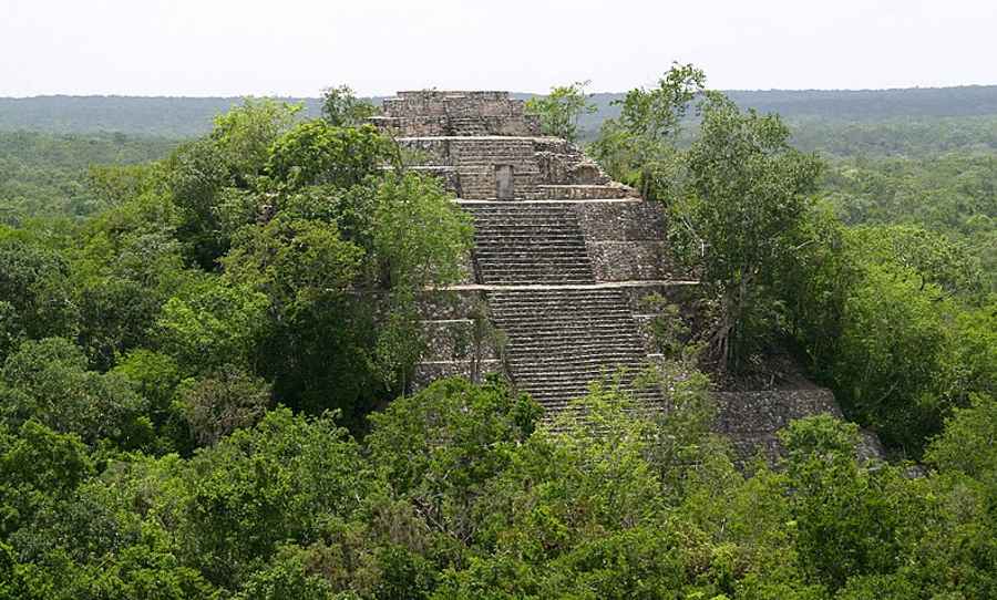Piramida Majów w Calakmul - tzw. Struktura I