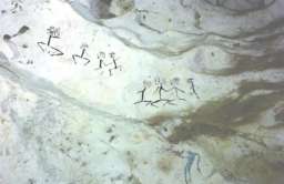 Malowidła naskalne w jaskini Lubang Jeriji Saléh na Borneo