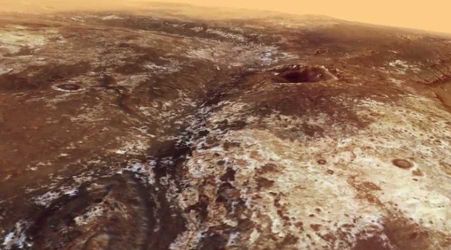 Widok na dolinę Mawrth Valais na Marsie