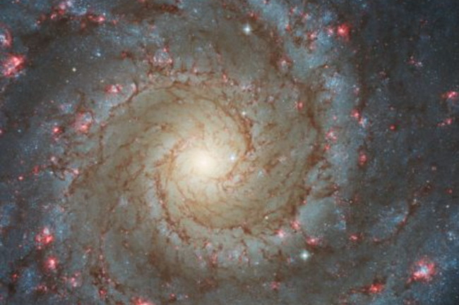 Galaktyka Messier 74 w obiektywie teleskopu Hubble'a