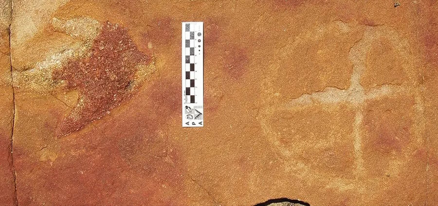 Petroglify odkryte obok śladów dinozaurów. Inspiracje starożytnych artystów
