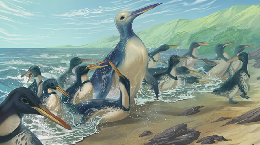 Znaleziono skamieniałe szczątki największego pingwina w historii