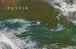 Pożary na Syberii widziane z przestrzeni komicznej