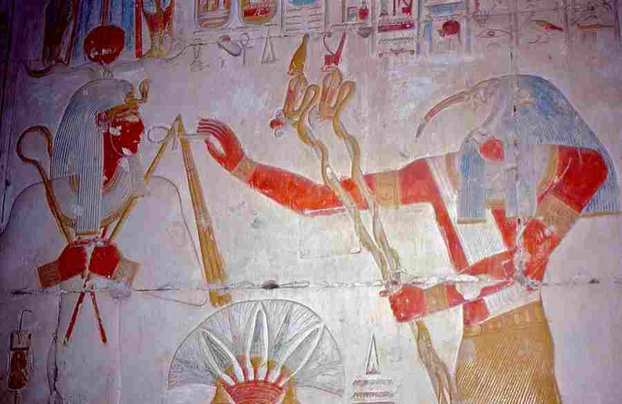Płaskorzeźba ze świątyni Seti I w Abydos