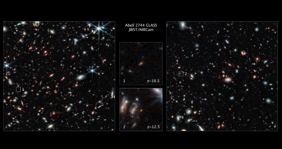 Teleskop Webba pokazuje jedne z najbardziej odległych galaktyk, jakie kiedykolwiek widziano