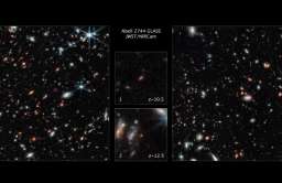 Teleskop Webba pokazuje jedne z najbardziej odległych galaktyk, jakie kiedykolwiek widziano