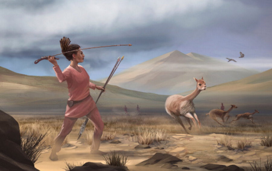Pochówek łowczyni sprzed 9 tys. lat wskazuje, że kobiety także polowały na grubego zwierza i to częściej niż dotychczas sądzono